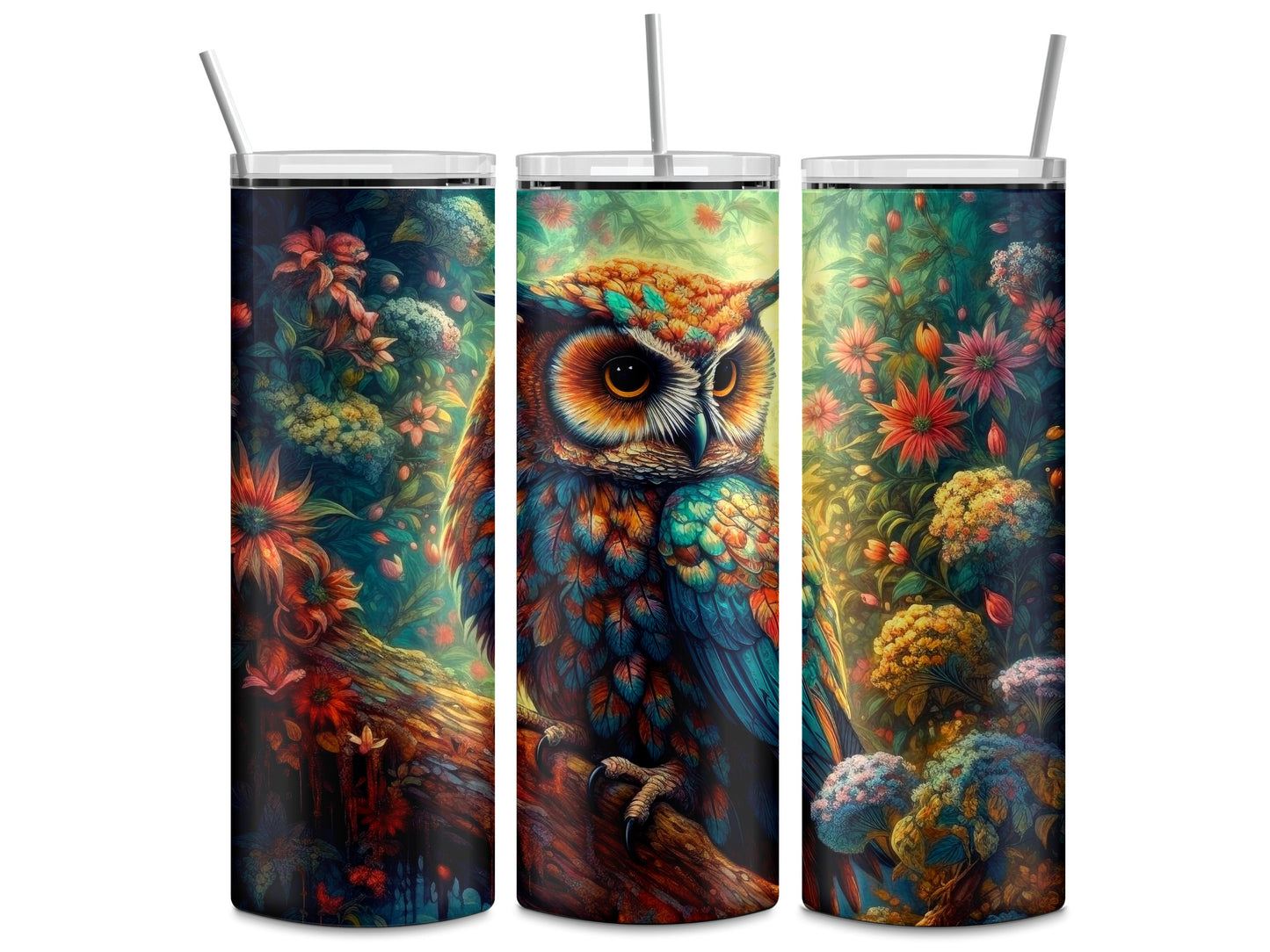 Owl 20oz Skinny Tumbler